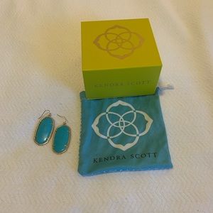 Kendra Scott Danielle Earrings, Gold/Turquoise
